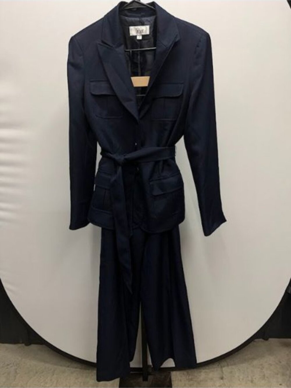 Le Suit Vintage Navy Blue Military Style Suit Set